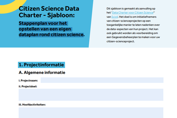 image for Citizen Science Data Gids - Sjabloon