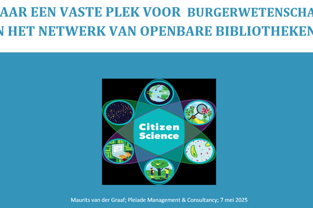 image for Naar een vaste plek voor burgerwetenschap in het netwerk van openbare bibliotheken